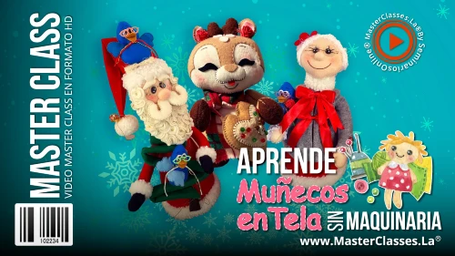 muñecos de tela sin maquinaria