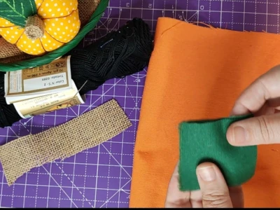 materiales para hacer calabaza de tela